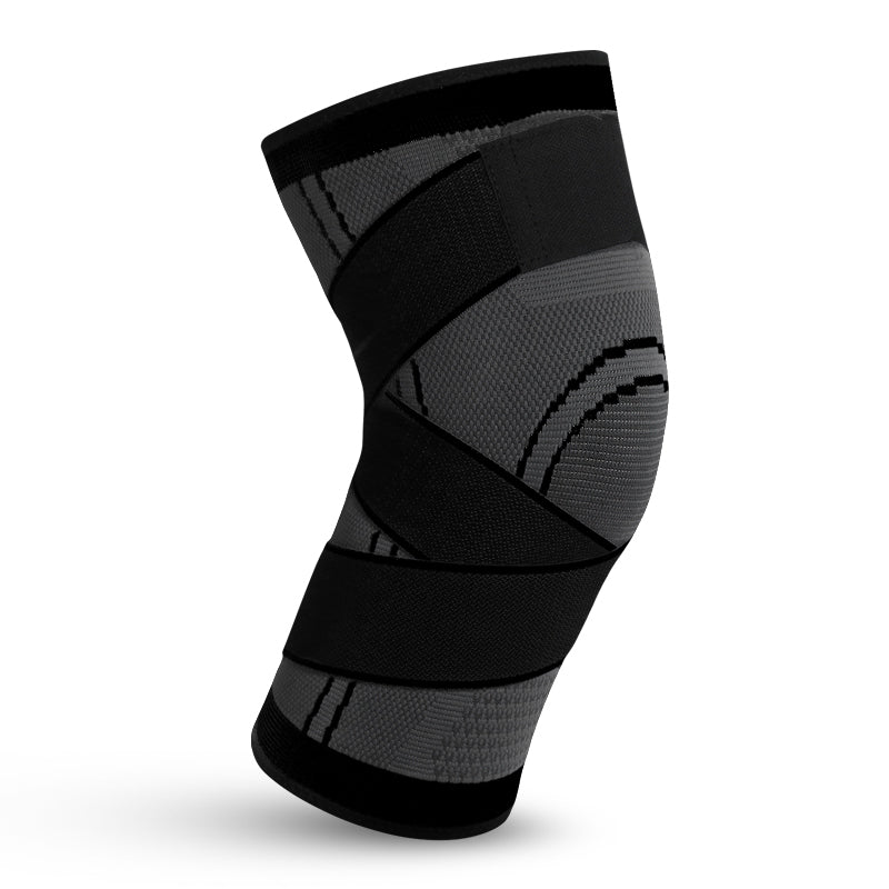 Sports Compression Knitted Knee Pads Running Cycling Basketball Breathable Straps Knee Pads Outdoor Fitness Mountaineering Knee Pads