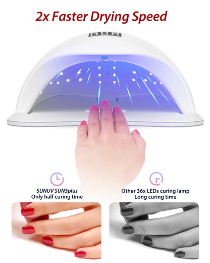 Lámpara de uñas LED UV SUN5Plus Secador de uñas Lámpara de uñas LED UV SUNUV/Secador de uñas